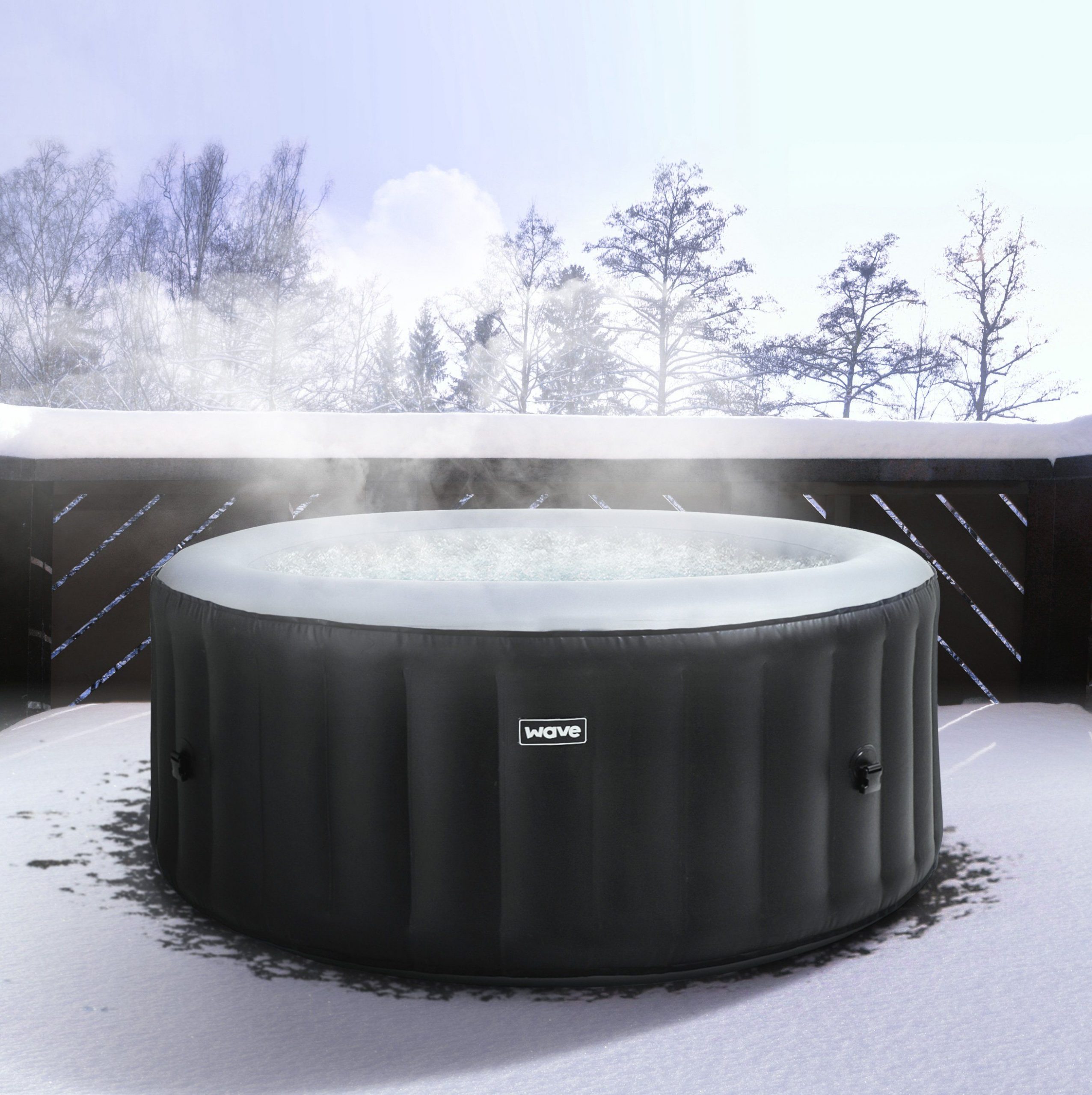 Hot Tub in Maintenance Alnwick surrounded by snow